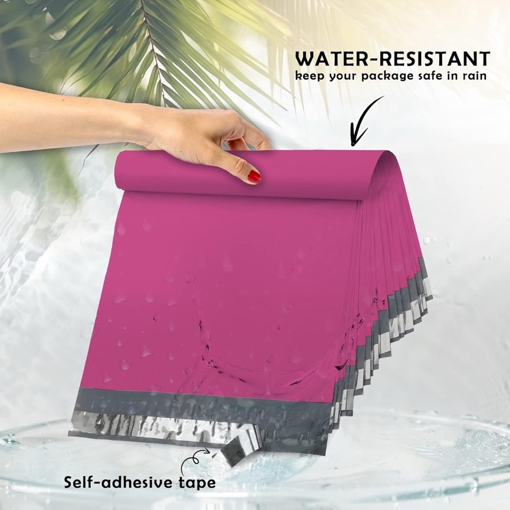 25 Poly Mailers 6x9 Self Seal Adhesive Heavy Duty Black Purple Dark Pink - Picture 4 of 6